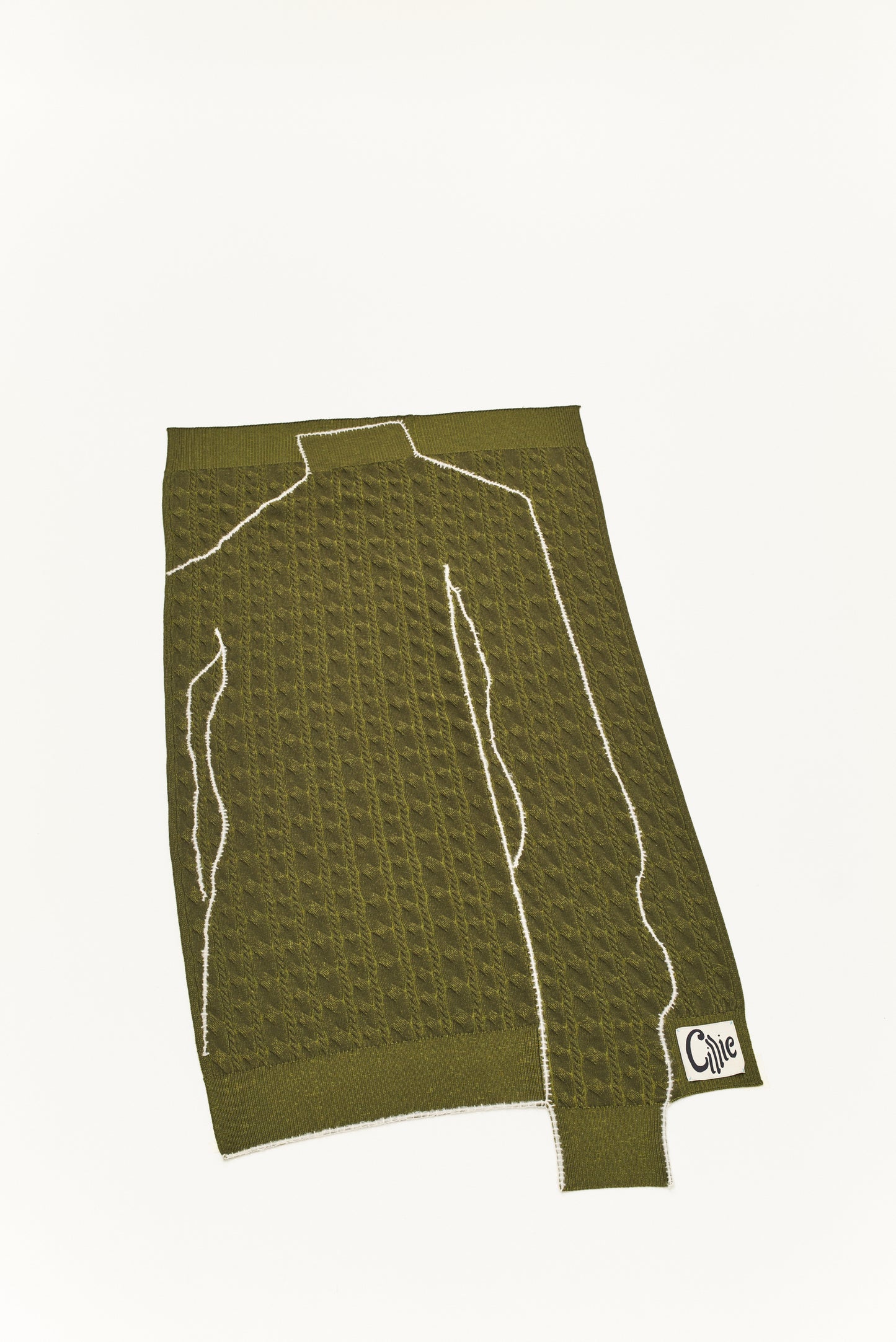 Knitted Sweater Throw | Seaweed