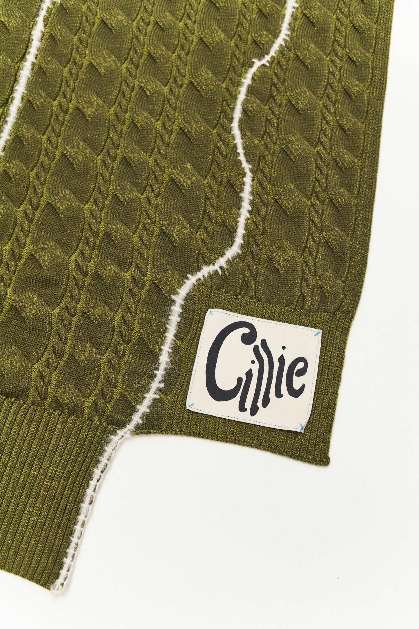 Knitted Sweater Throw | Seaweed